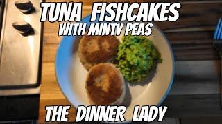 TUNA  FISHCAKES  &  MINTY  PEAS