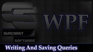 Writing SQL Queries In WPF