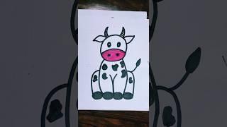 How to draw a cow  #drawing #art #shorts