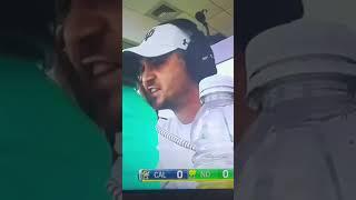 Notre Dame offensive coordinator Tommy Rees yells do your f*****g job at QB Drew Pyne #shorts