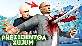 PREZIDENTGA AIRAPORTDA XUJUM▪️GTA 5 SALOM PREZIDENT / UZBEKCHA LETSPLAY