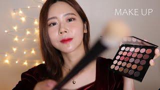 ASMR(SUB)파티 의 I상이랑 악세서리까지 스타일링 해주는 메이크업샵 롤플레이/Doing your party makeup asmr