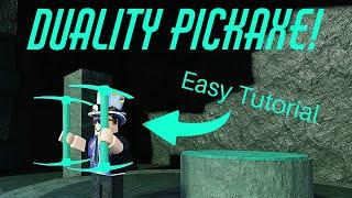 Full Duality Pickaxe Tutorial! Refinery Caves Roblox