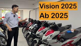 Giá bán vision 2025 và Ab 2025 mới nhất - Nam hihi