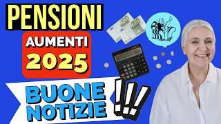 ️PENSIONI, BUONE NOTIZIE️ AUMENTI GENNAIO PIÙ ALTI ()  RIVALUTAZIONE 2025 