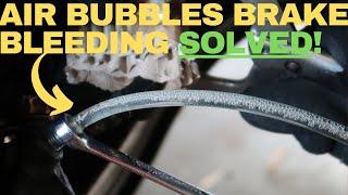 How To Fix Air Bubbles In Brake Bleeding, SUPER EASY FIX.