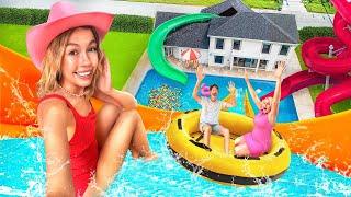 I Turned My Parents Backyard Into A WATERPARK!!