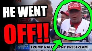 Random dude at MAGA rally tells the craziest story!!!