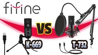 Fifine Microphones K-669 VS T-732 - VK Review!