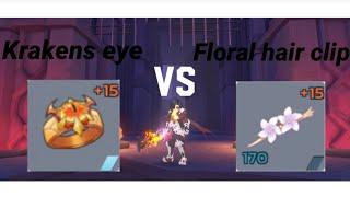 Kraken’s Eye VS Floral Hair Clip Damage comparison for Rune Master Ragnarok Mobile