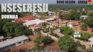 Nseseresu Dormaa Aerial View in the Bono Region of Ghana 4K