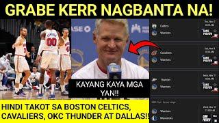 May magandang plano na si Kerr sa mga malalaking laban nilang sunod sunod! Subukan na ng lakas !!