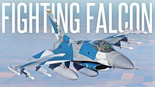 FIRST SOLO DOGFIGHTS IN THE F16 FIGHTING FALCON - DCS World Gameplay