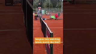 Imagine only watching a tennis match, while just seeing the ball fly over the net?! #livetennis