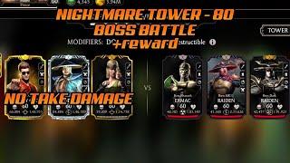 Mk Mobile | Nightmare Tower - 80 Boss Battle +reward | No Take Damage...