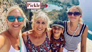 Episode 206 - We Have cheeky fun with guests aboard Pickle while sailing Rhodes, Greece.