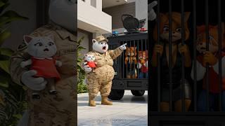  USA Army Mom’s Revenge  — All for Her Kitten! #cat #kitten #shorts