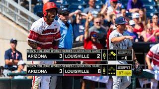 HUGE 6-RUN INNING: Full finish from 2025 Men's College World Series elimination game