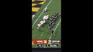 Roman Hemby Grabs His Second TD of the Night vs. Virginia | Maryland Football