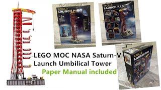 I finally bought stable LEGO NASA Saturn-V Launch Umbilical Tower compatible with #21309 and #92176