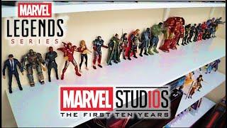 Marvel Monday | Marvel Studios The First 10 Years Marvel legends UNBOXING #1-11 | Starting MCU Shelf