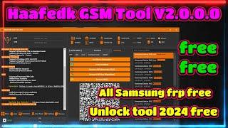 Haafedk GSM Tool V2.0.0.0 Latest Free | All mtk Qualcomm mobile unlock free | Unlock tool 2024 free