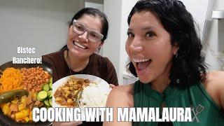 COOKING WITH MAMALAURA!! BISTEC RANCHERO!