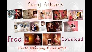 12x36 wedding album Cover psd templates for photoshop free download