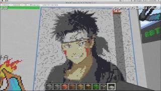 Minecraft Pixel Art- Kiba Inuzuka