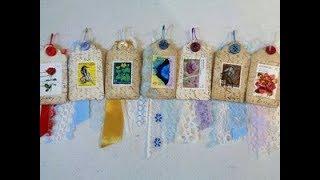 Tutorial & craft with me: Stamp tag embellishments for junk journals (part 2)