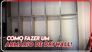 COMO FAZER UM ARMARIO OU GUARDA ROUPA DE GESSO DRYWALL