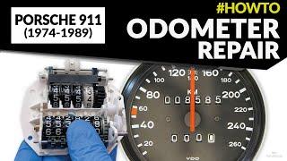 Porsche 911 G speedometers odometer repair – odometer gears replacement