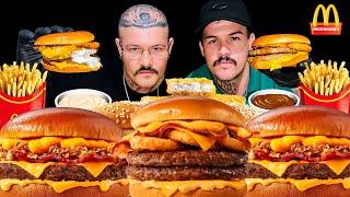 #488 ASMR FOOD | LANÇAMENTO DO MCDONALD'S (BRABO MELT ONION RINGS) MUKBANG BRASIL.