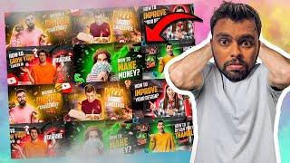 How to make professional thumbnail for Youtube videos || Youtube thumbnail kaise banaye