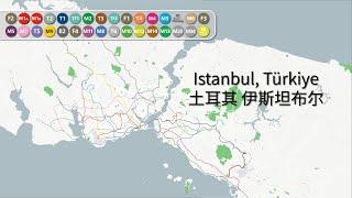 Istanbul Metro Evolution / İstanbul Metrosu Gelişimi / 伊斯坦布尔地铁动态发展史 (1875 - 2030+)