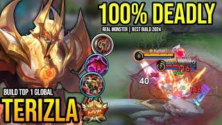 TERIZLA BEST BUILD 2024 | BUILD TOP GLOBAL TERIZLA GAMEPLAY | MOBILE LEGENDS