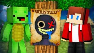 Scary RAINBOW BLACK is WANTED by JJ and Mikey in Minecraft Challenge - Maizen JJ and Mikey