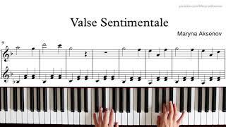 "Valse Sentimentale" (Tutorial with sheet Music)