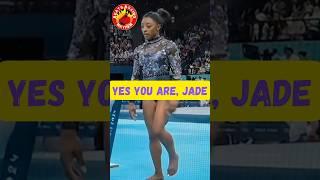 Simone Biles Gets Jade Carey Refocused After Floor Fail #simonebiles #olympics #jadecarey