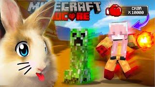 КРОЛЯ БАФФИ ИГРАЕТ В MINECRAFT ! Выживание в ХАРДКОРЕ , но УДАР Уничтожает  МИР! ДАТАПАК ВАНПАНЧМЕН