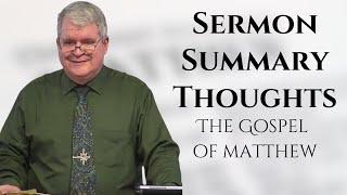 LIVE - Calvary of Tampa with Dr. Gilbert | Sermon Summary Thoughts | Matthew