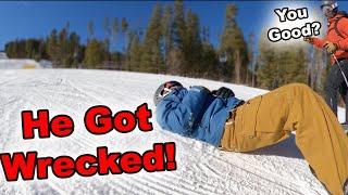 Benton Got Hurt Snowboarding! - (Season 5, Day 29)