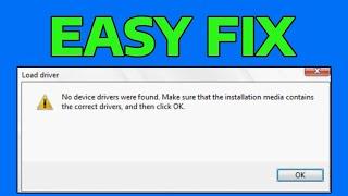 How To Fix No Device Drivers Were Found Error Install