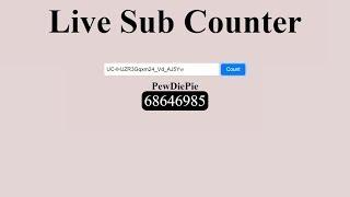 Creating a Live Subscriber Count Website in Less than 30 minutes