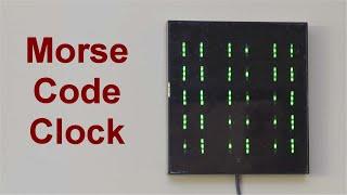 Morse Code clock construction  SM456v1