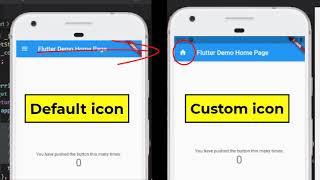 How to Change Flutter custom drawer icon