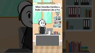 When Veronika Handles a Rude Customer Like a Pro #animation #funnyvideo #gplus #comedy