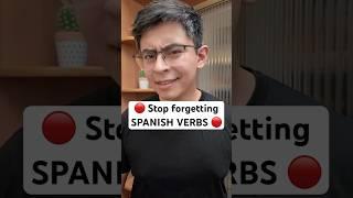  Stop forgetting SPANISH VERBS with this trick ⬆️ #spanishlearning