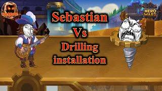 hero wars | Sebastian vs Drilling installation!