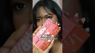 Mars drip lip mist swatches on dusky skin #short #shorts mars drip lip mist #shortsfeed